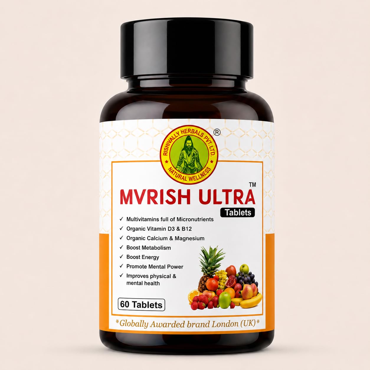 MVRISH Ultra Multivitamin Tablets, 60 Tablets