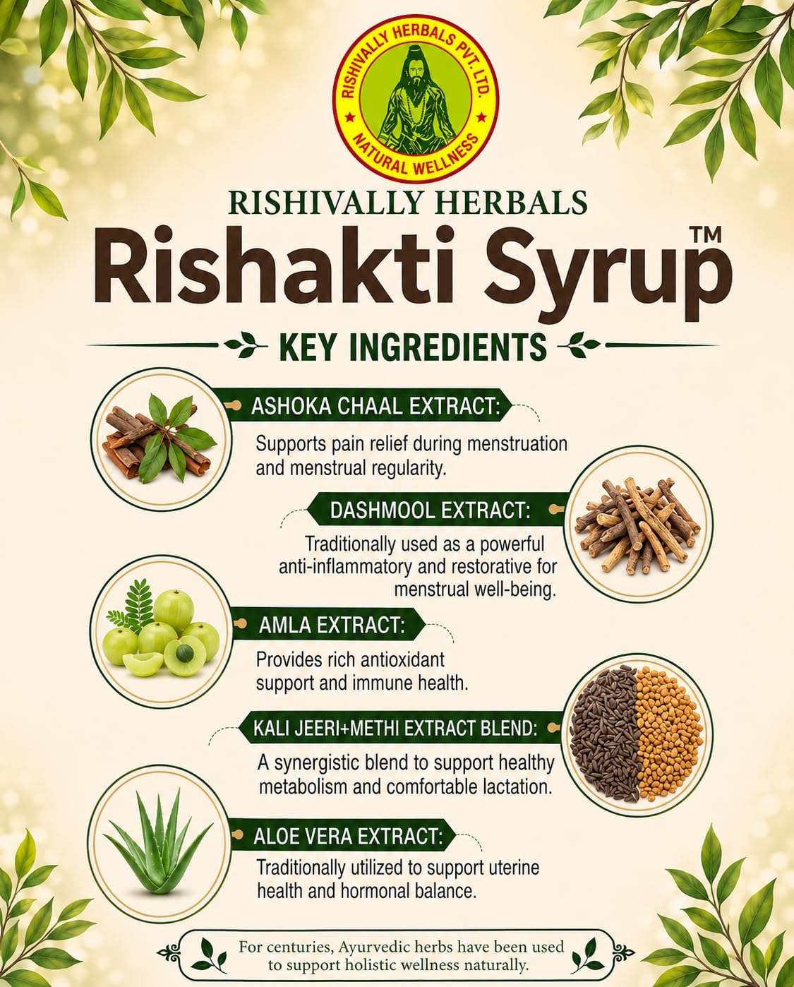 Rishakti Syrup Ayurvedic Tonic for Strength, Immunity and Health Improvement - Image 4