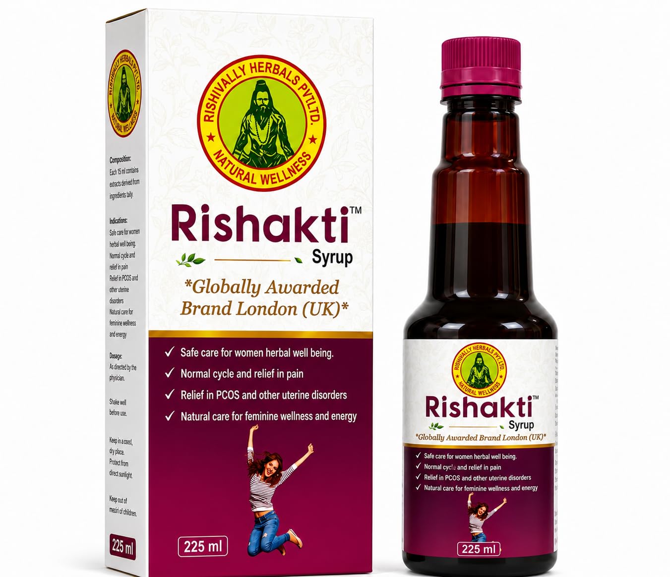 Rishakti Syrup Ayurvedic Tonic for Strength, Immunity and Health Improvement